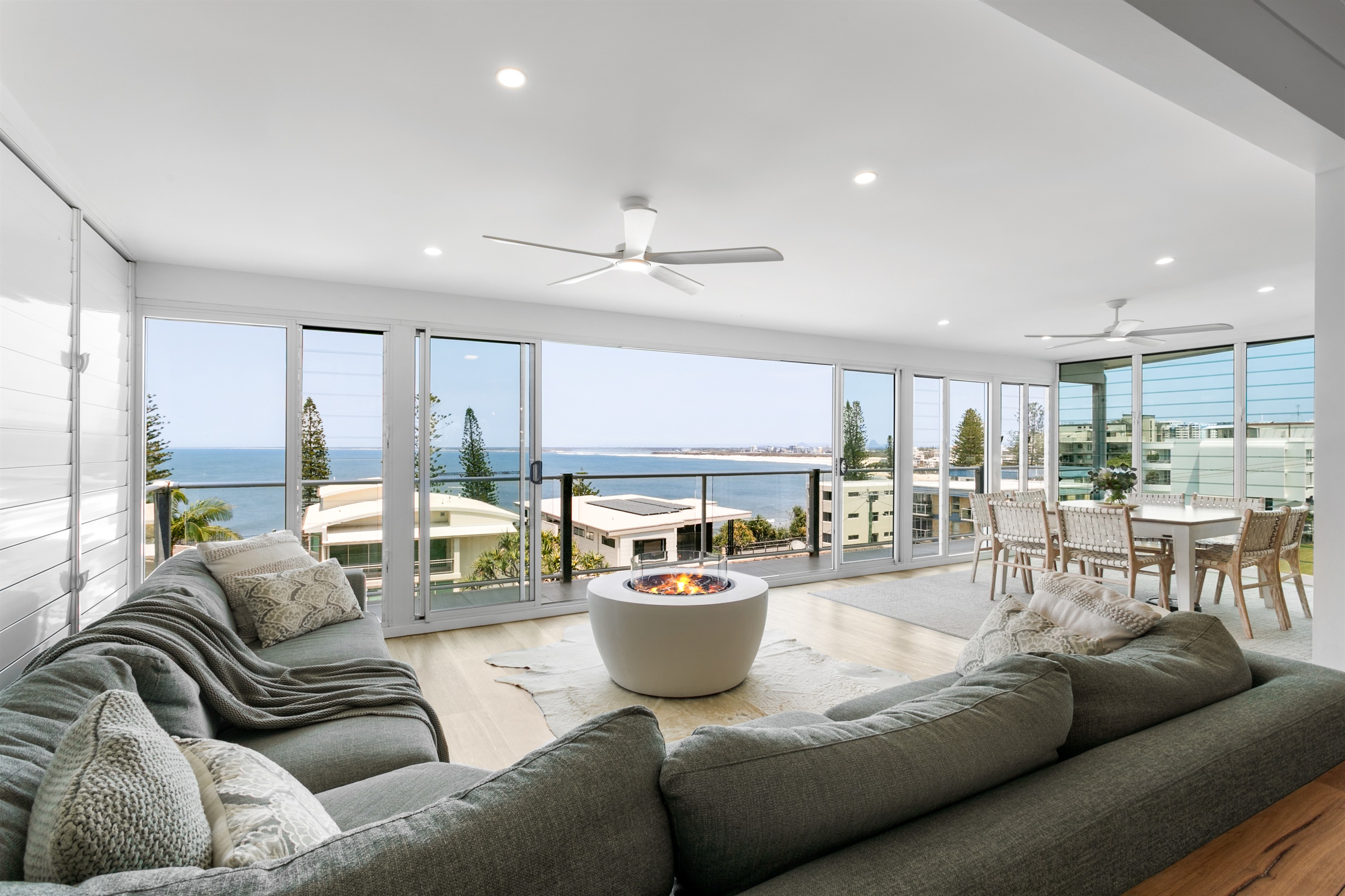 Enjoy 180 degree penthouse views in your 3 storey mansion!