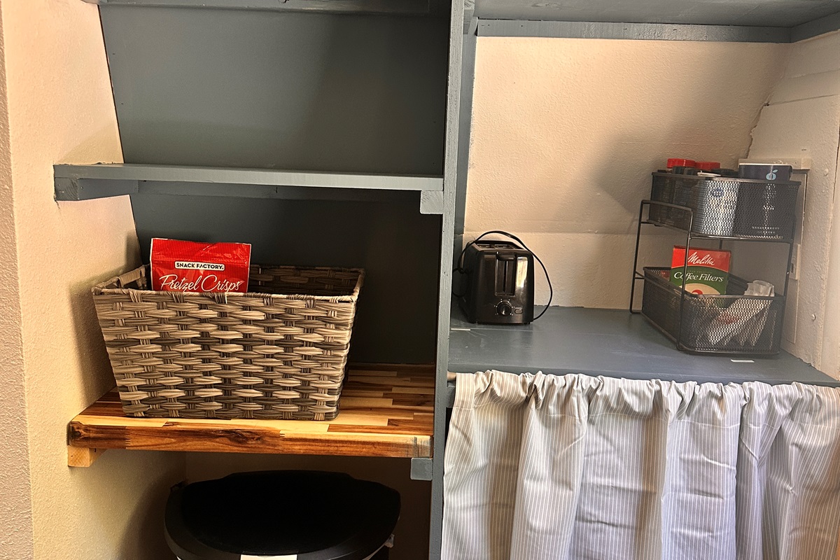 Pantry with storage