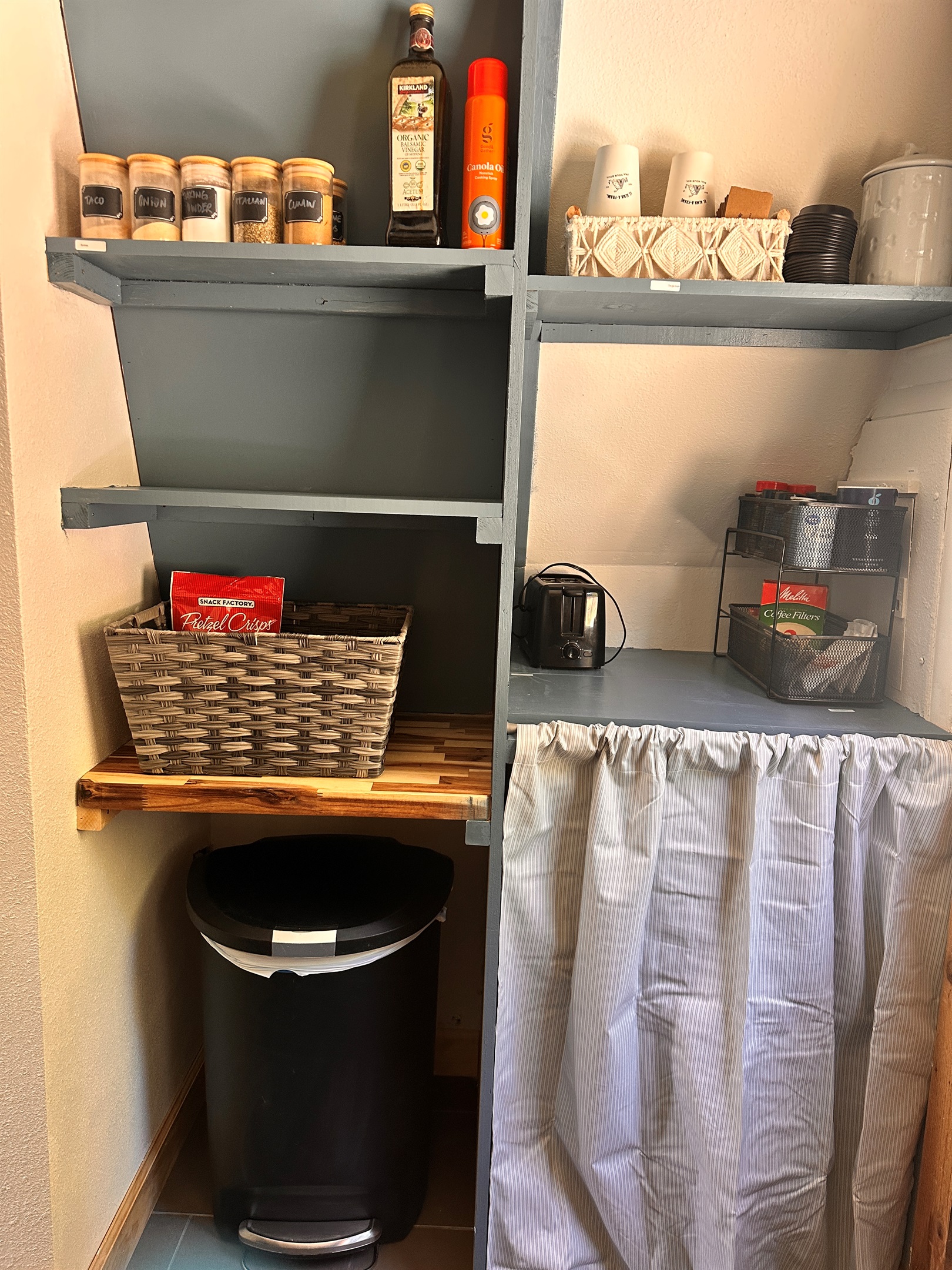 Pantry with storage