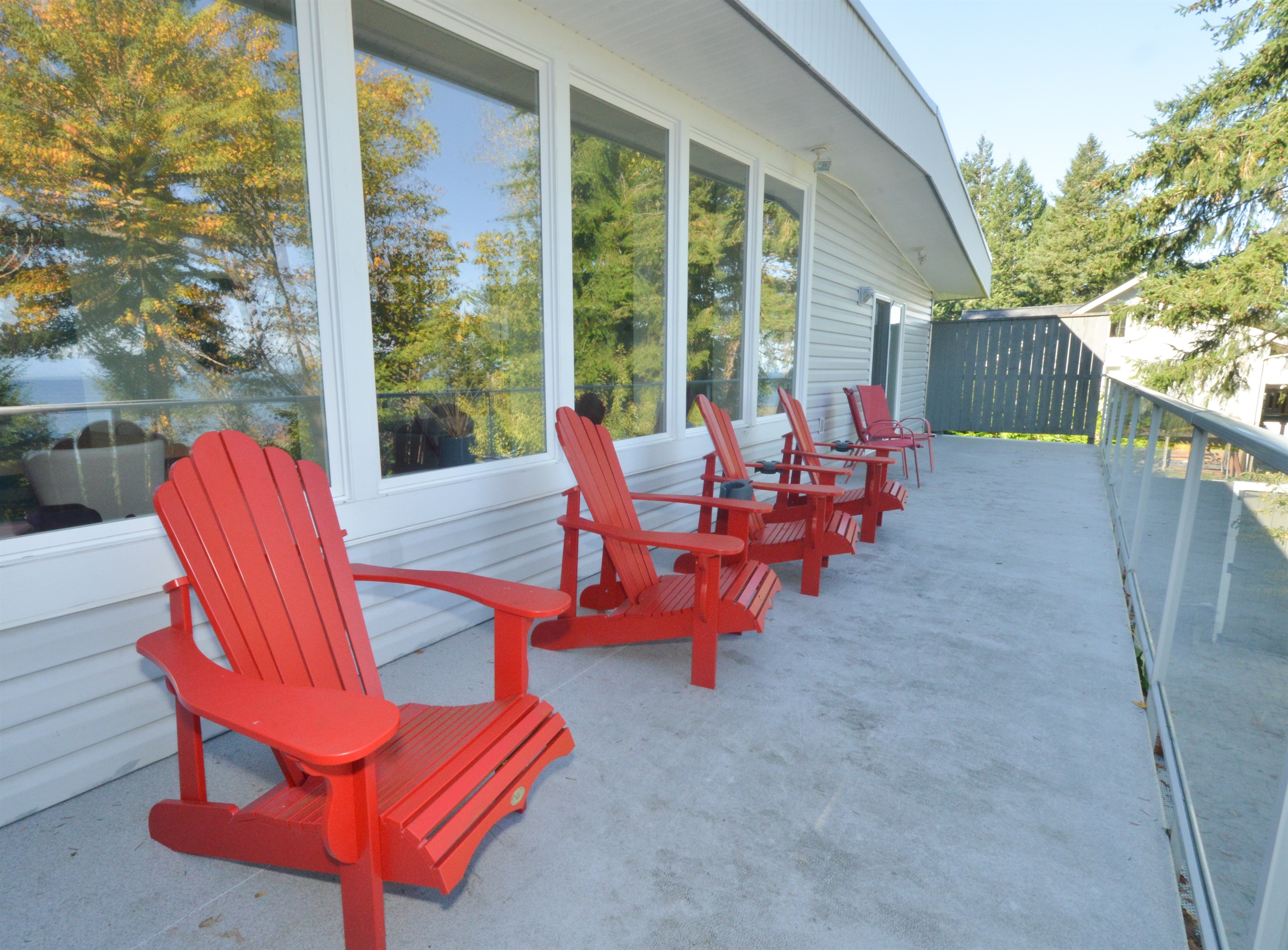 Upper deck: morning coffee with a view