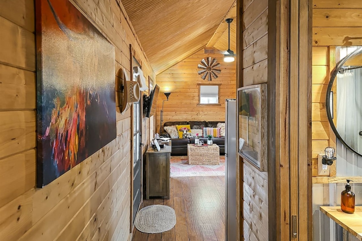 Mosey on down the hallway to find this well-appointed bathroom, perfect for relaxing and recharging.