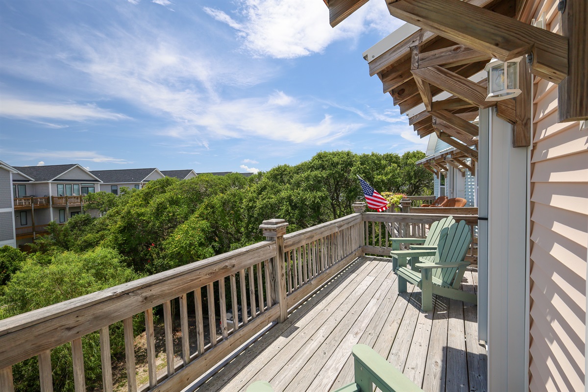 Enjoy amazing vistas from the exterior balconies