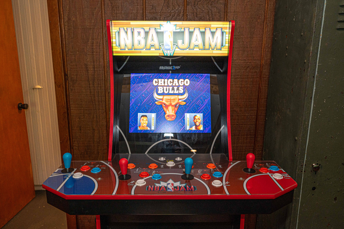 Game Room: Get ready for epic showdowns on our classic NBA Jam arcade machine!