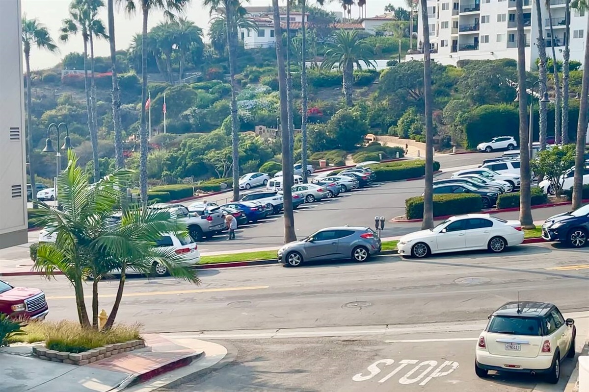 People-watching from afar helps you remember the beach is so close :)