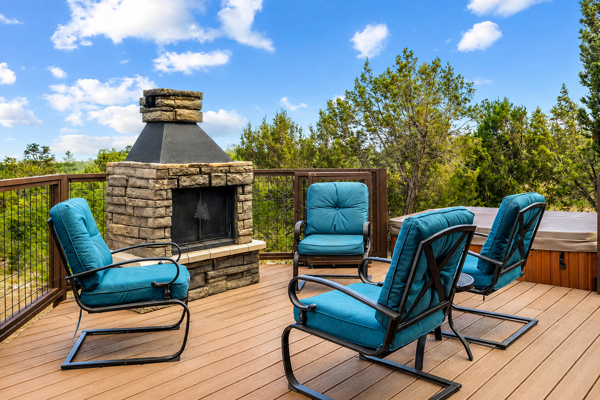 deck fireplace