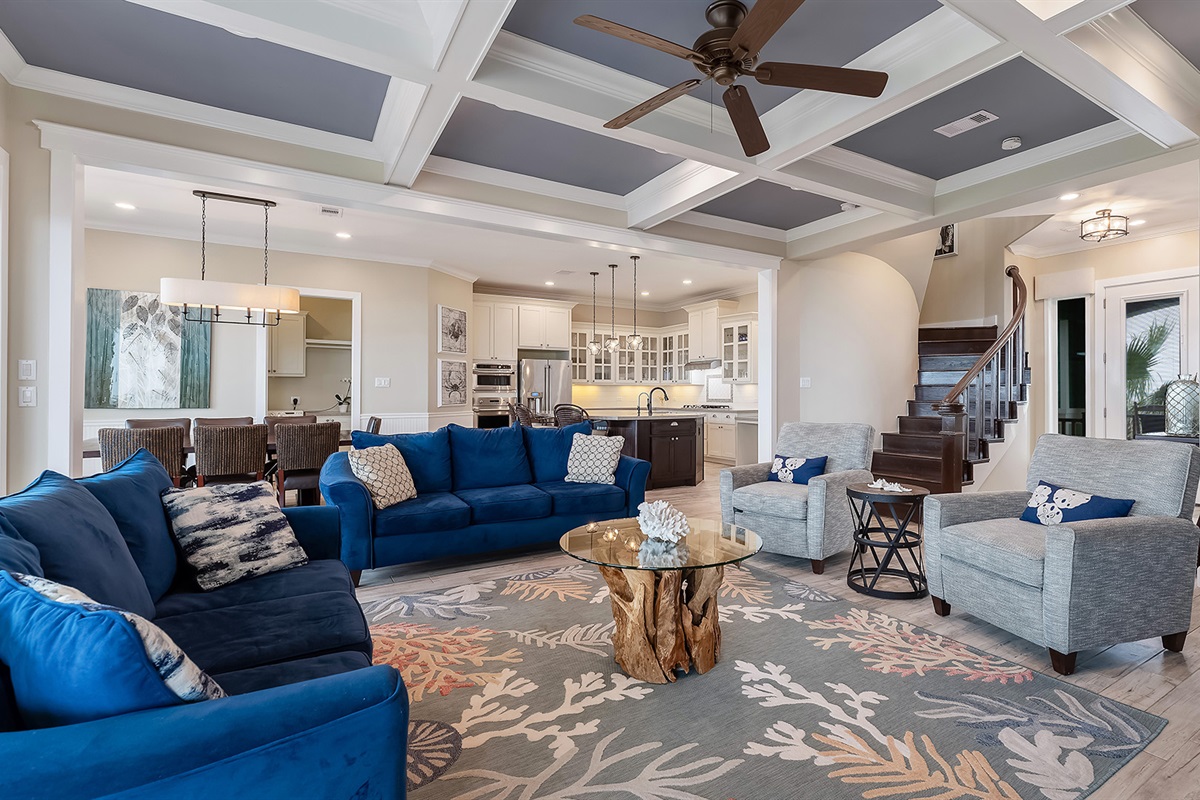 1st Floor Living Room: Open floor-plan; perfect for entertaining.