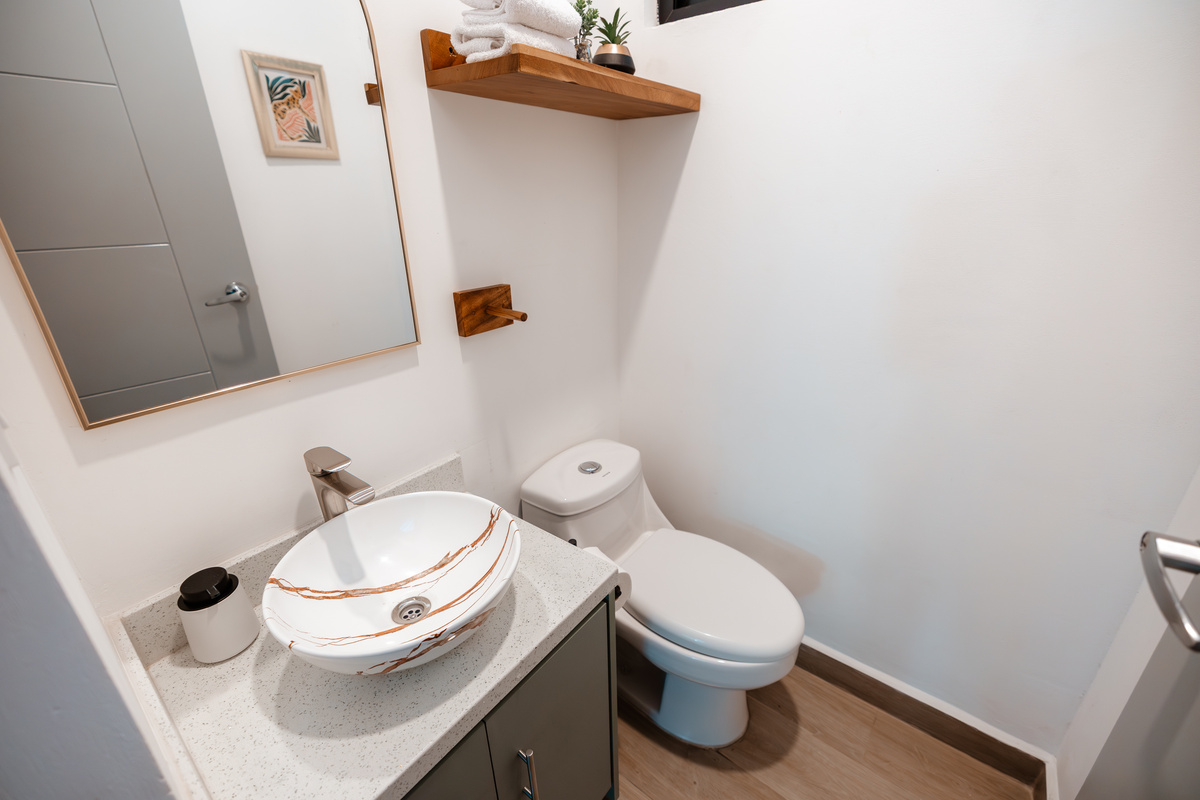 Powder room off the main floor.