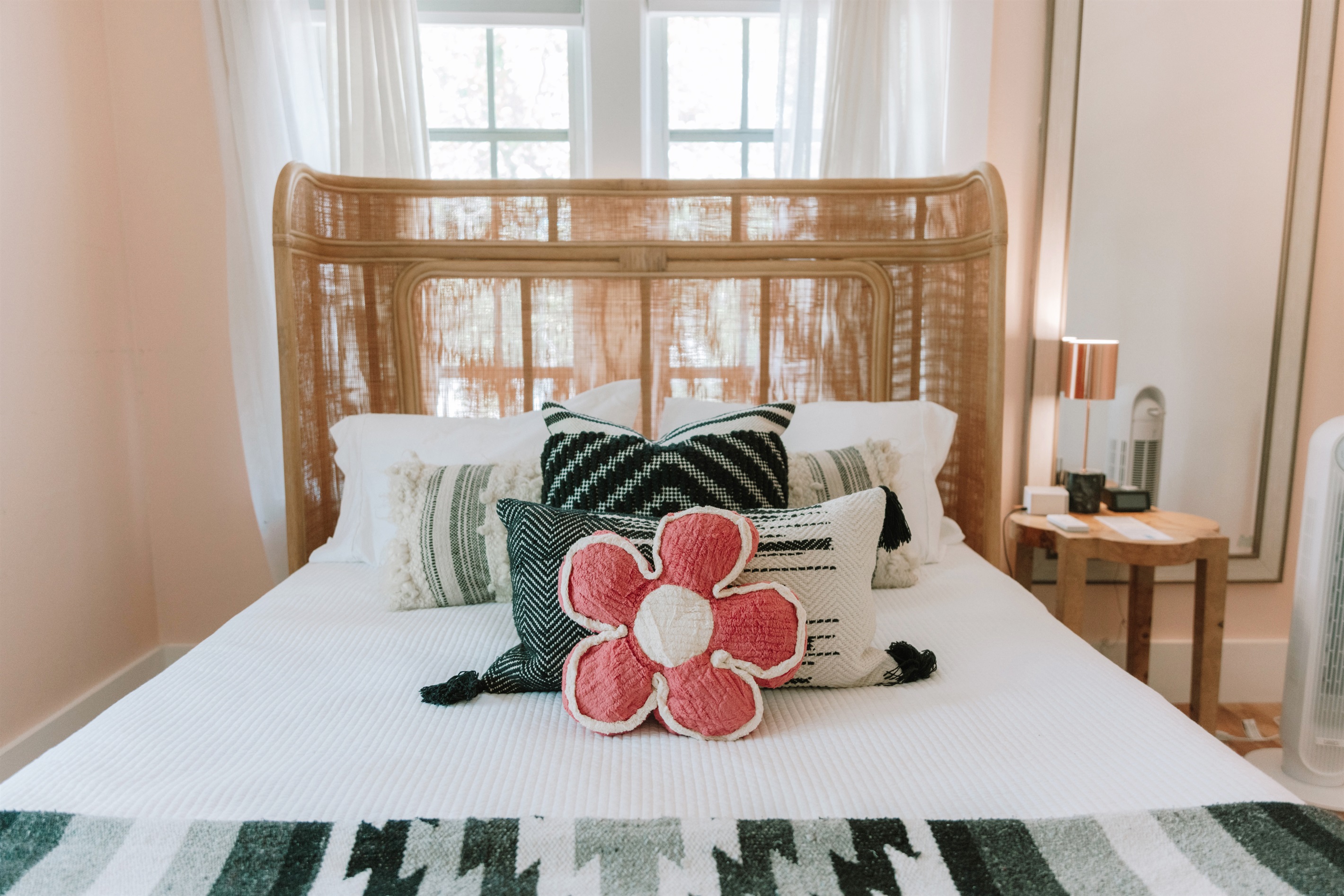 The second bedroom is bright, cheery and gets lots of natural light.