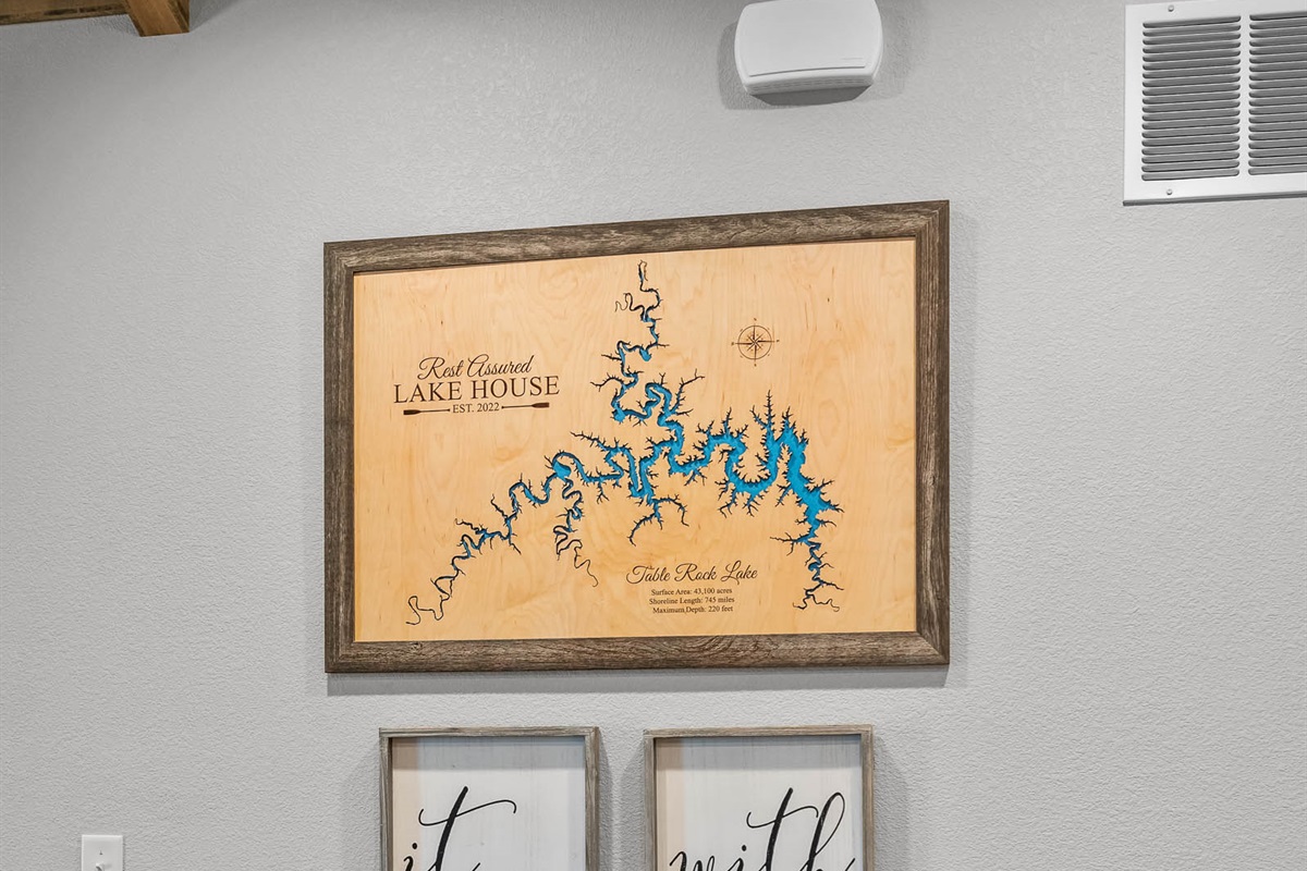 Tasteful decor throughout