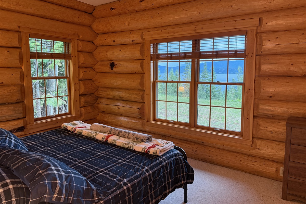 Lake views from upstairs guest