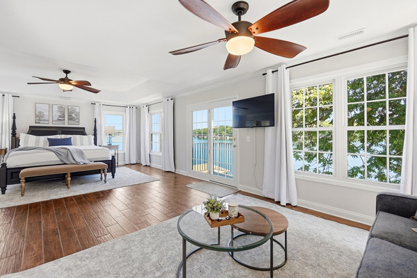 This isn’t just a bedroom—it’s your own lake-view retreat with plenty of room to spread out.