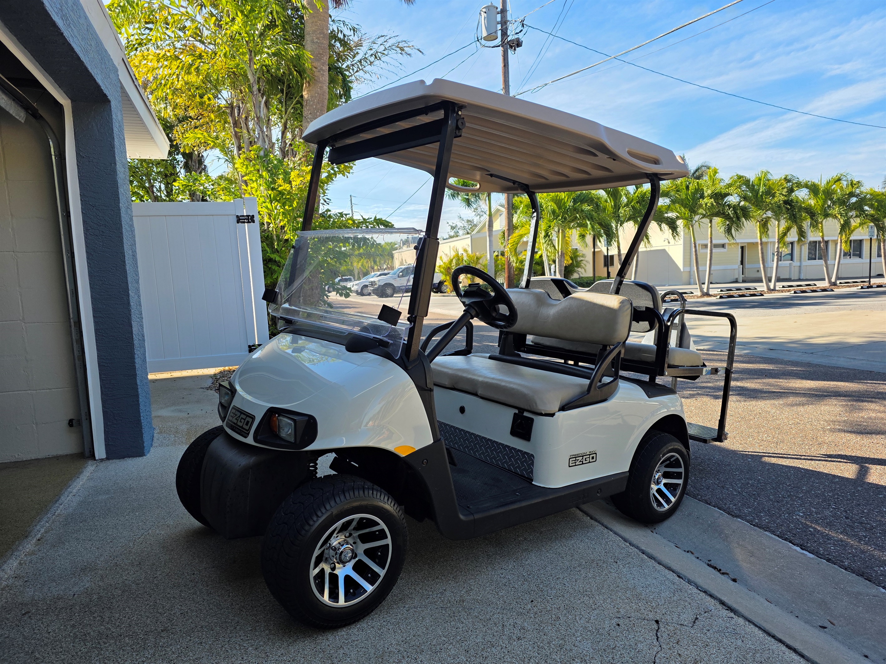 4 seat golf cart for your use!