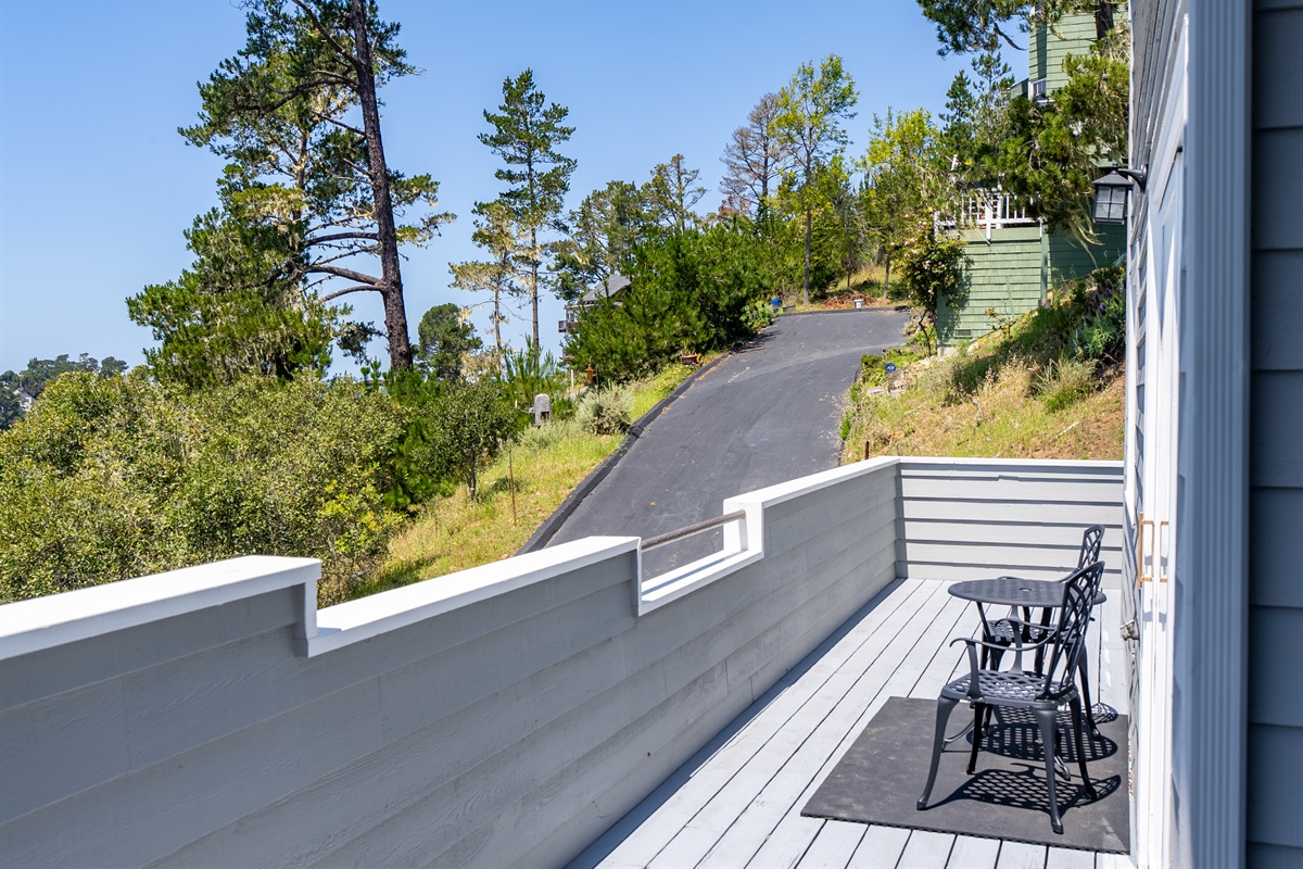 Private balcony perfect for a quiet morning coffee.