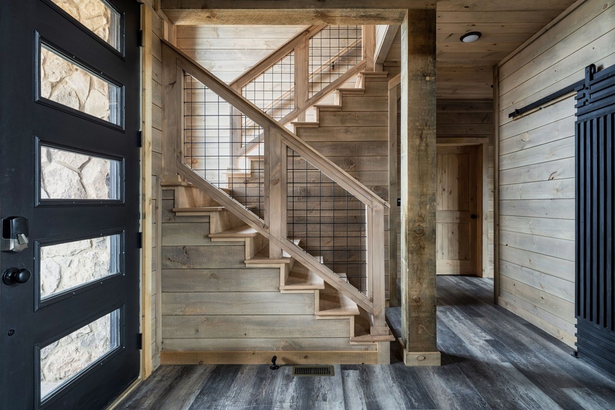 From the stairwell to the sliding barn door pantry…OTR is just a cut above 