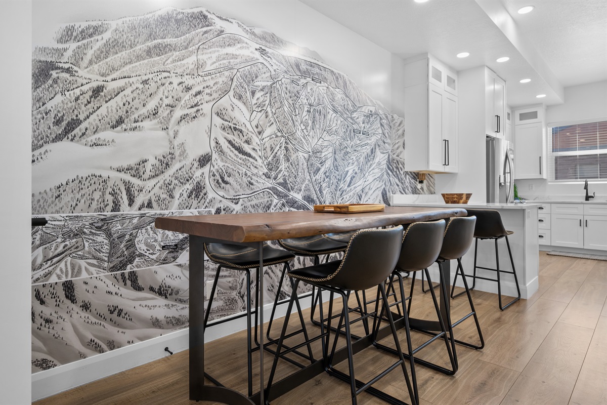 Stylish dining space perfect for shared meals and conversation.