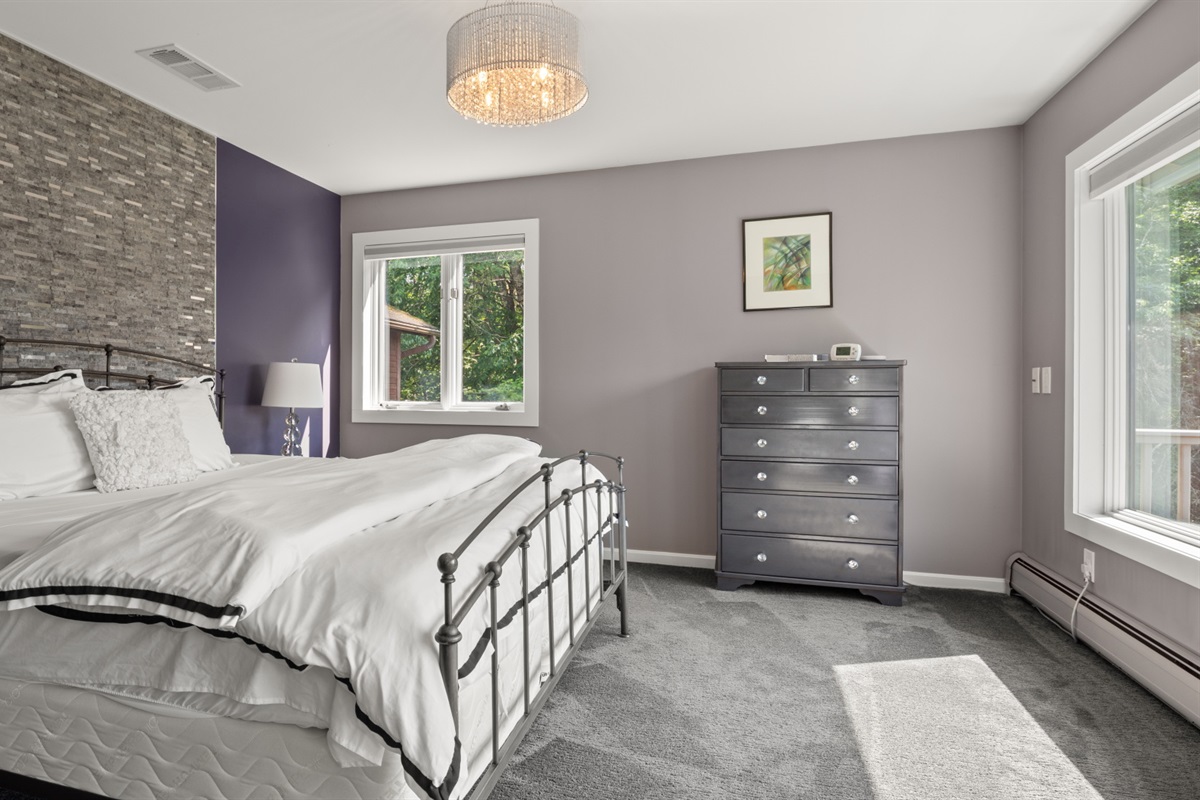 King size bed with hotel quality linens