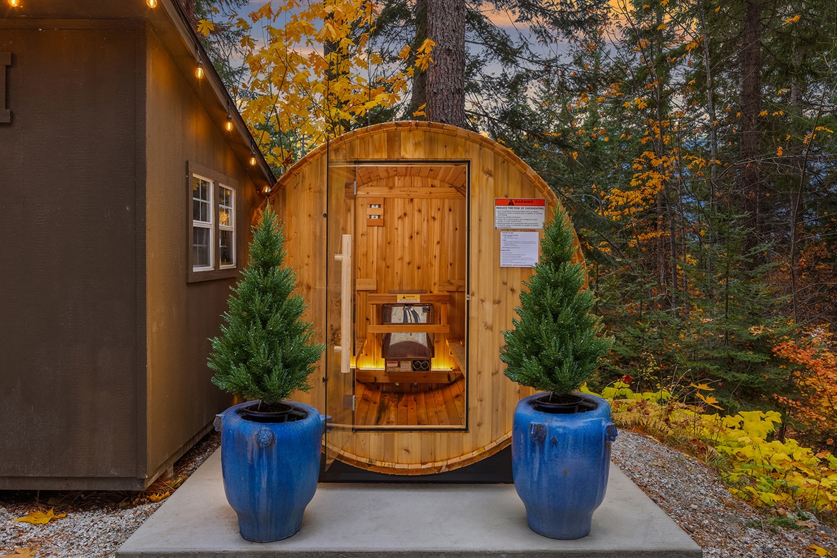 4-person barrel sauna