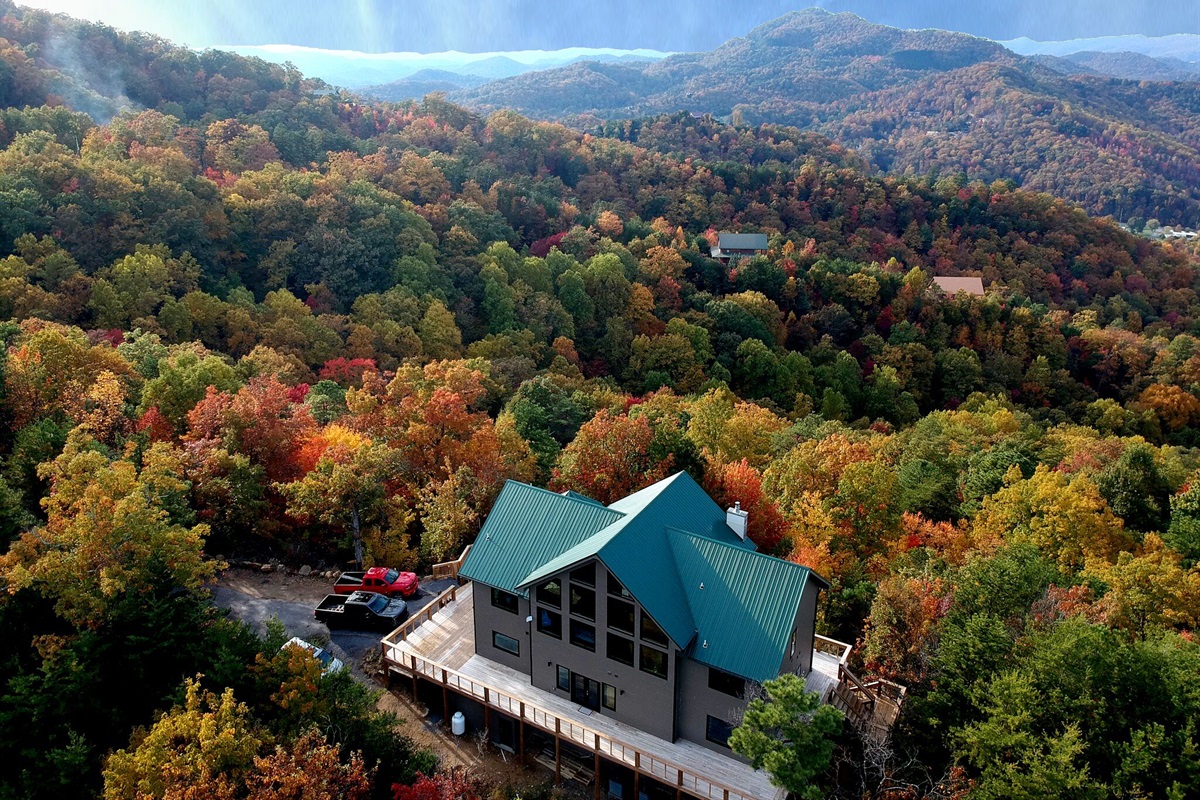 From this gem on the ridge you have views of Wears Valley and Bluff Mountain