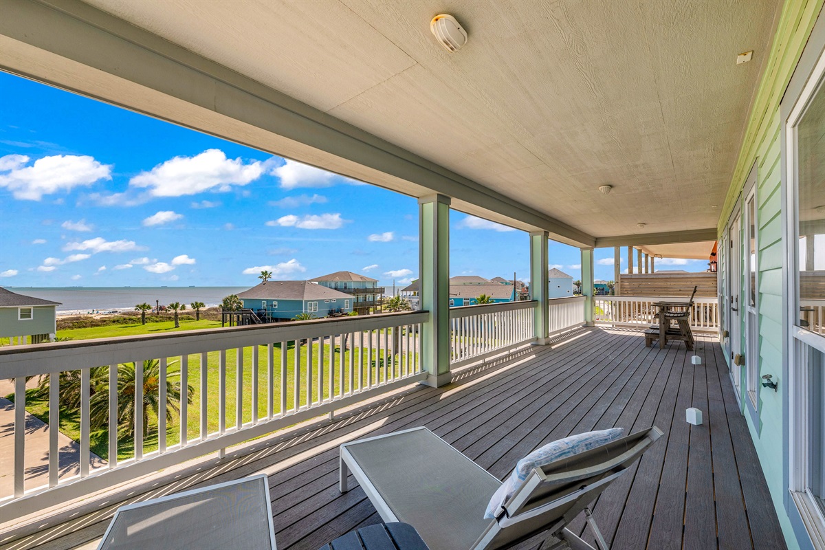 Crystal Paradise Outdoor Space: Elegant outdoor living space designed for comfort, overlooking beautiful landscapes. Right off the media room on the second floor.