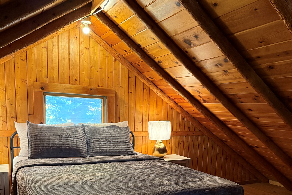 There is plenty of room for your luggage on this end of the loft.