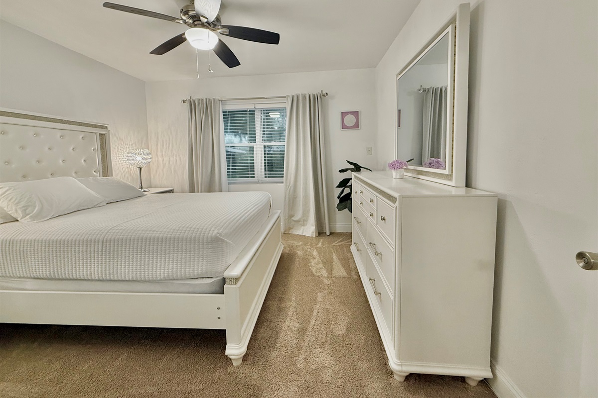 Tastefully styled with contemporary furnishings, this tranquil space invites you to relax and recharge in total comfort.