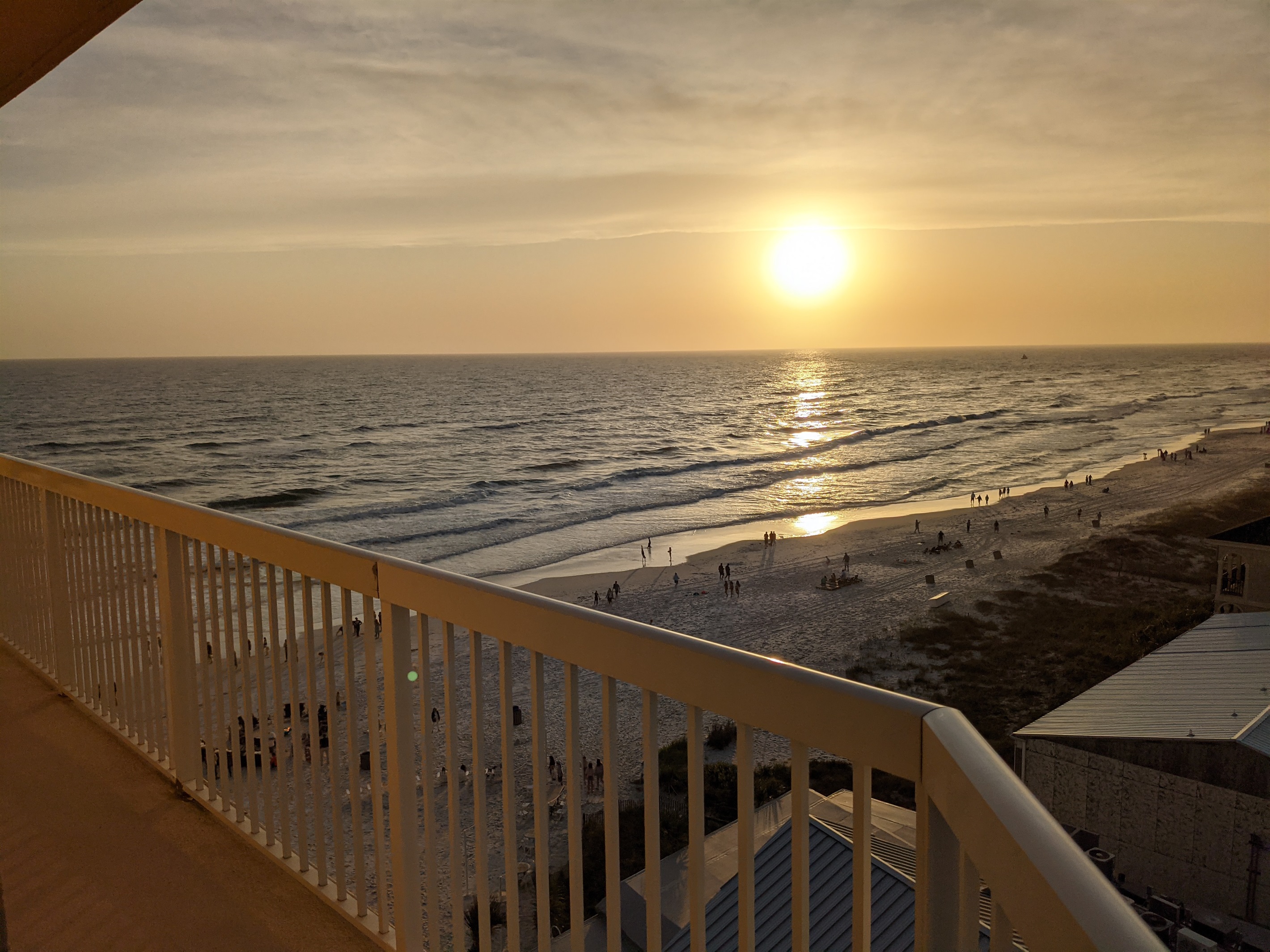 Sunset view from backside of balcony