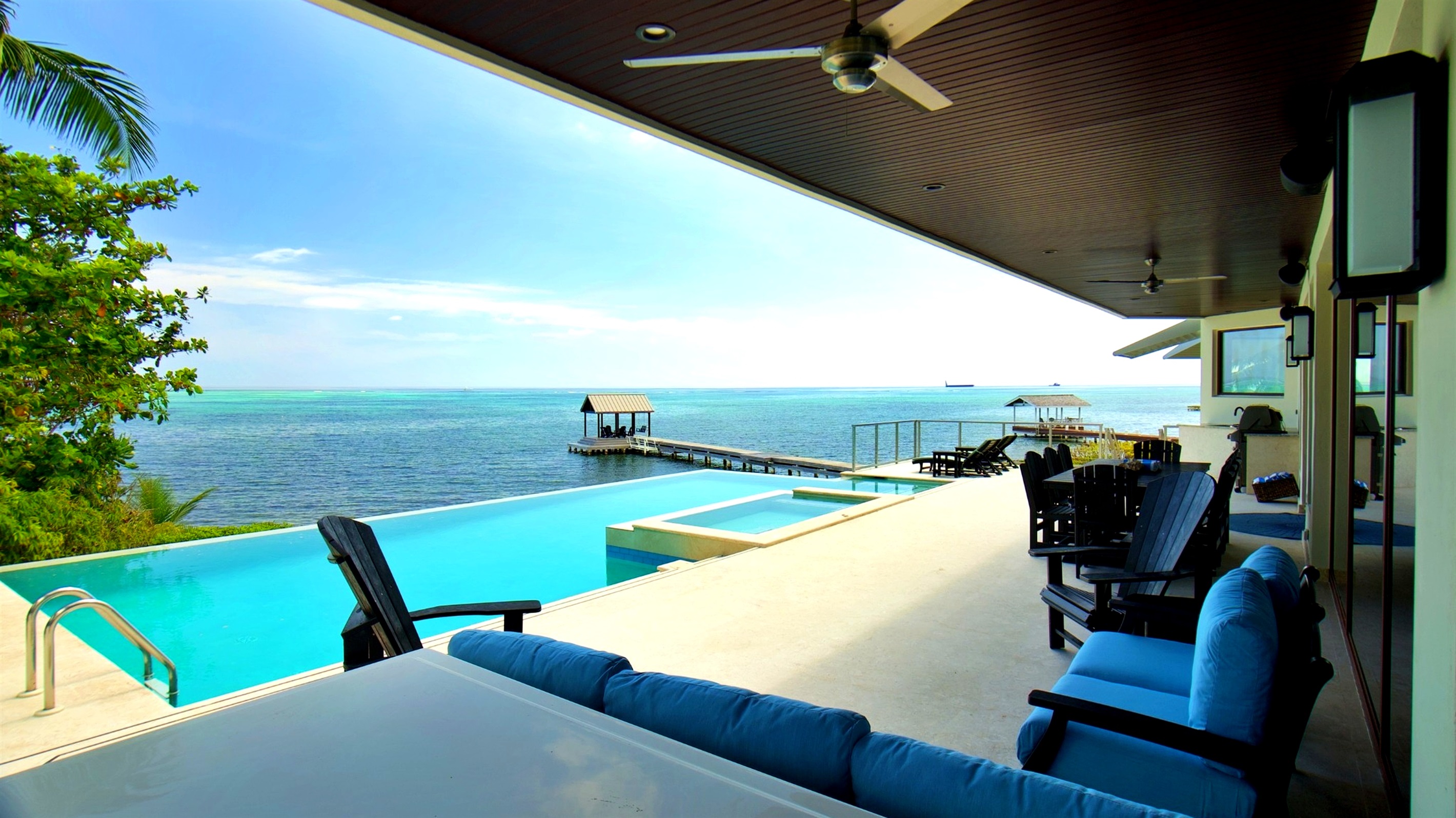 Covered Lounge — Indoor-Outdoor Coastal Living