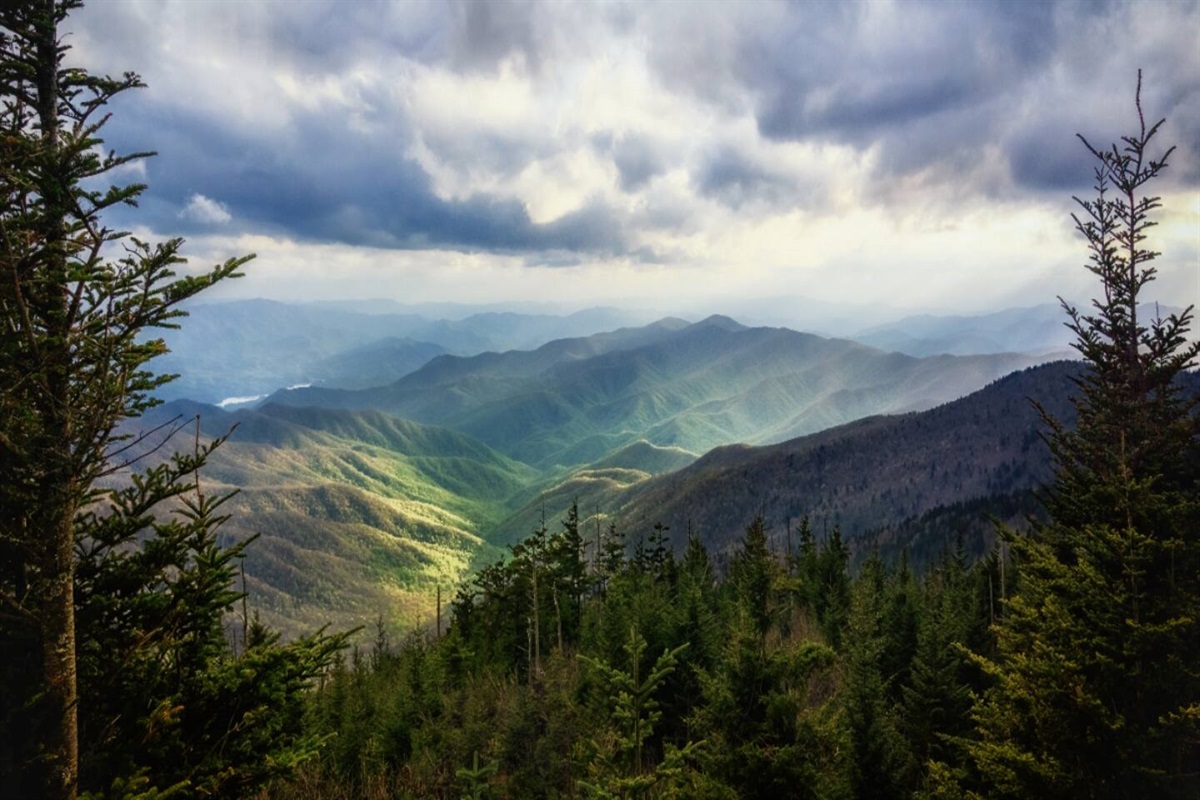 The Smoky Mountains are home to gentle rolling hills and endless scenic trails perfect for hiking and exploring.