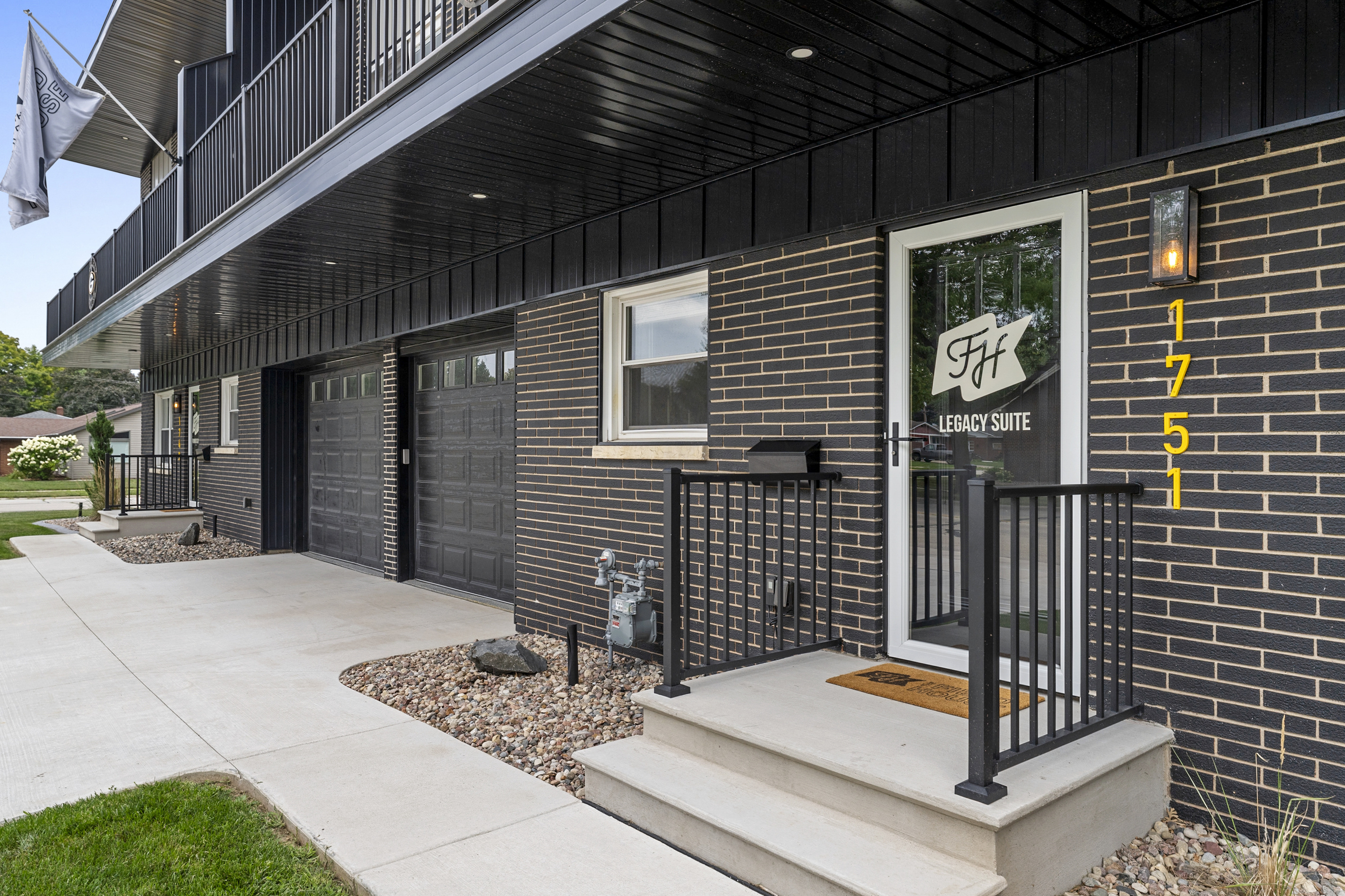 Private entrance to the Legacy Suite with convenient on-site parking.