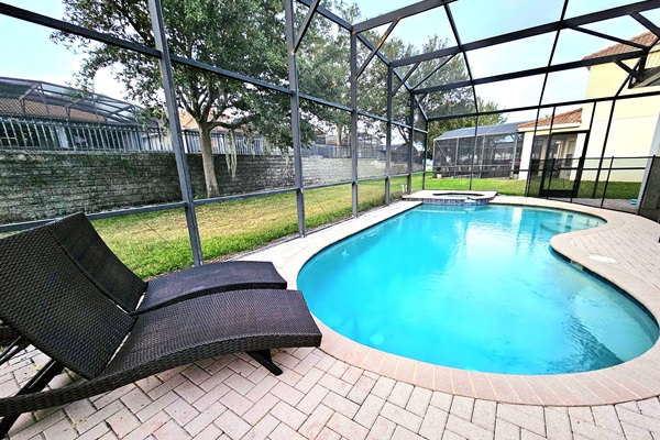 Enjoy the vacation of your dreams!   Swim in the beautiful private pool anytime and relax in the hot tub after an exciting day at the parks!