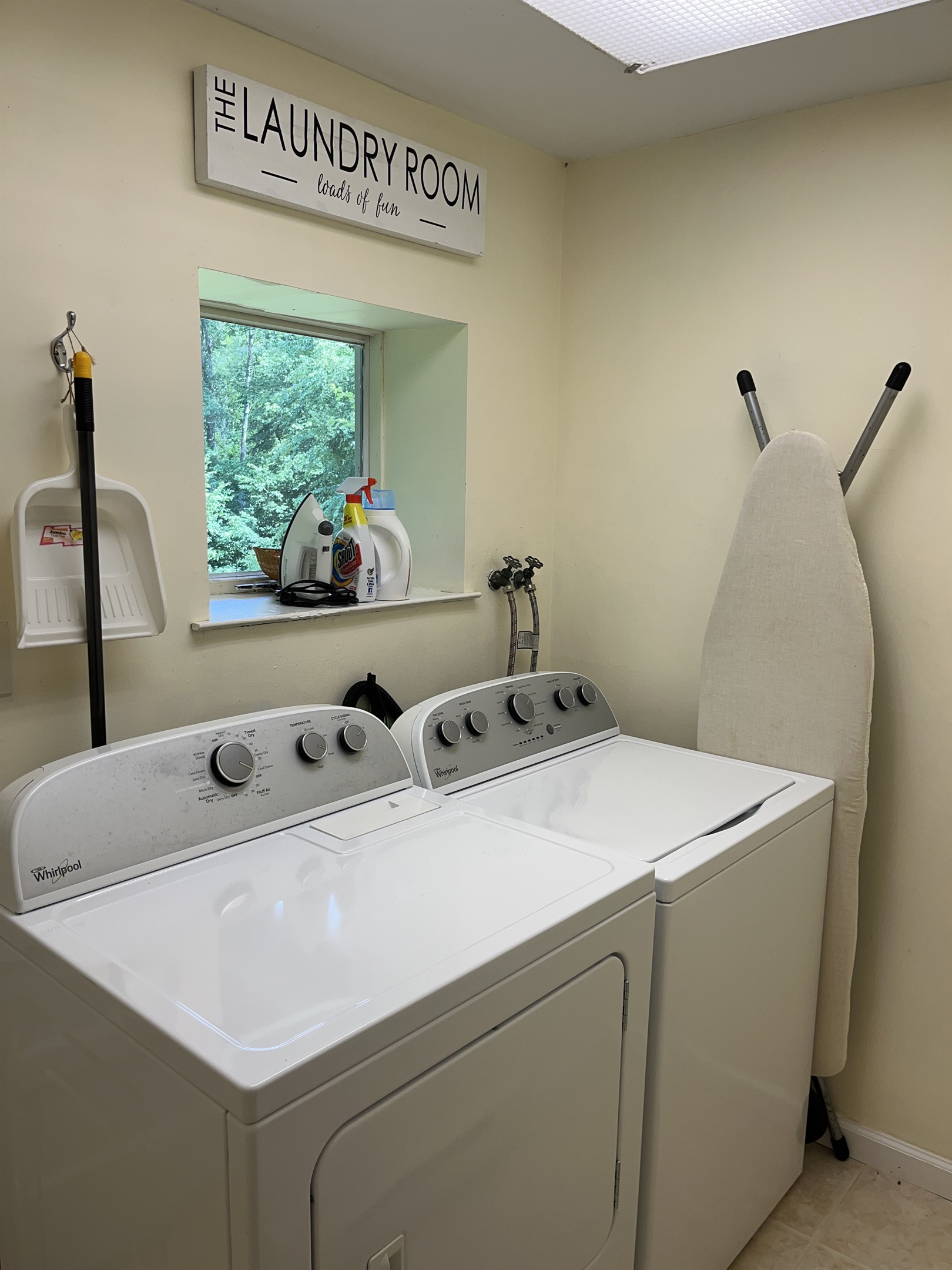Lower level laundry room