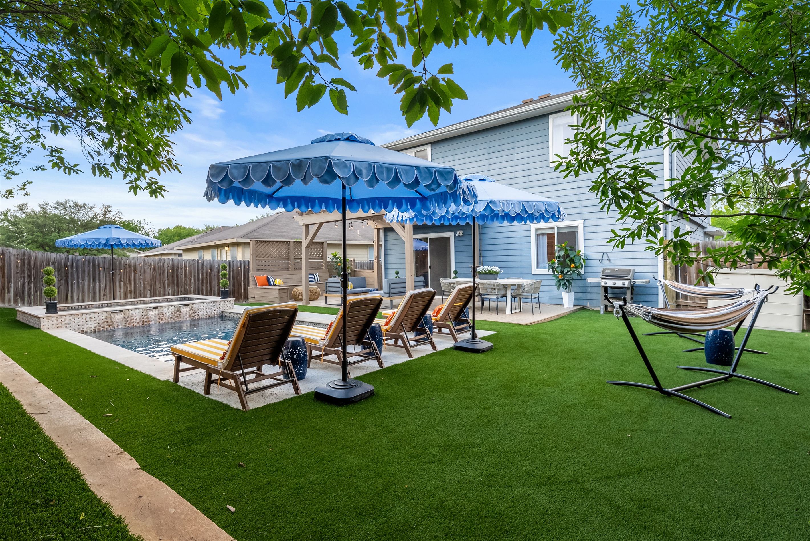 Space for activities on the turf