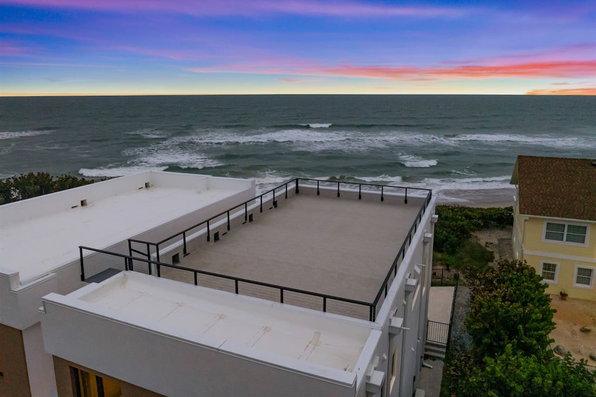 Rooftop deck for serene views, sunrises, sunsets, and a little bit of privacy