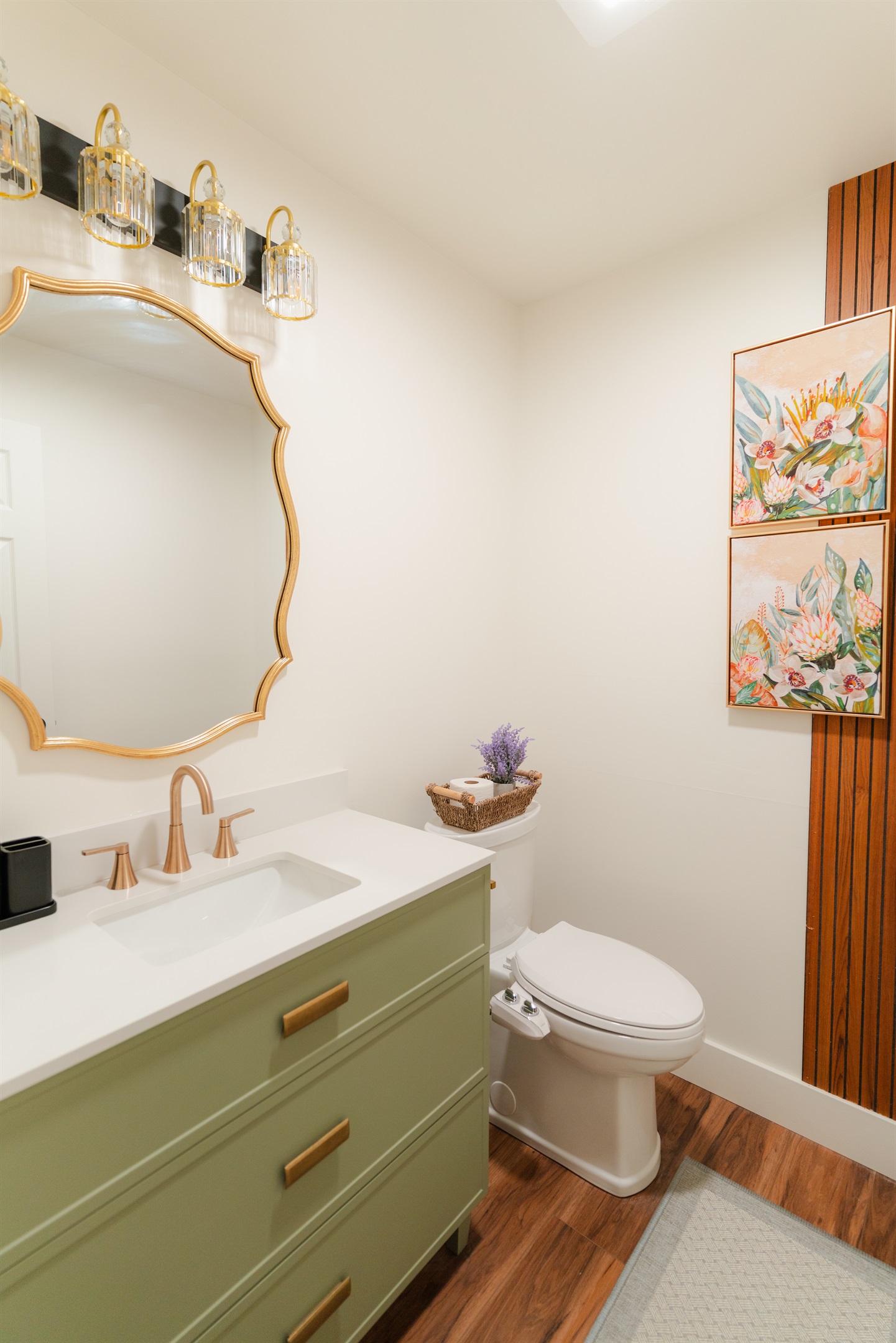 This bathroom offers a simple, fresh setup for everyday comfort.