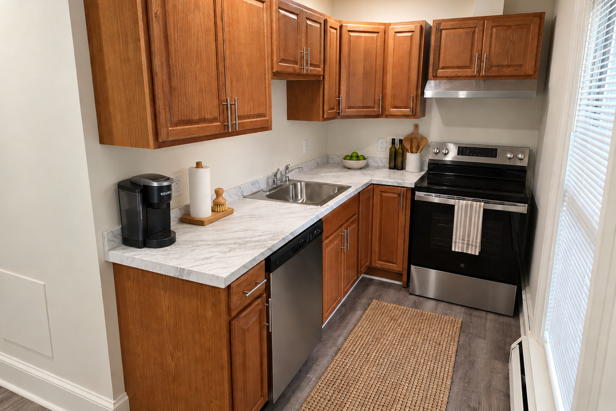 Kitchen with dishwasher