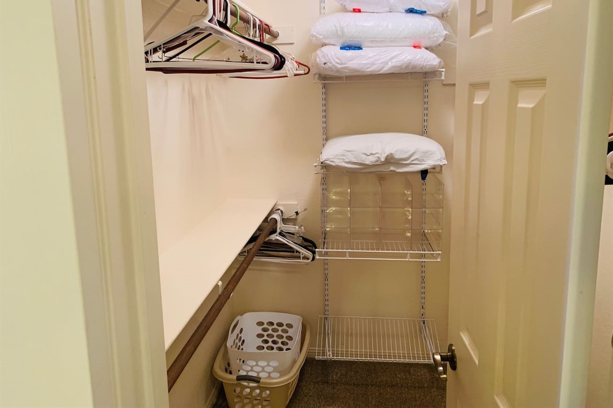 Large Closet in Master Bedroom