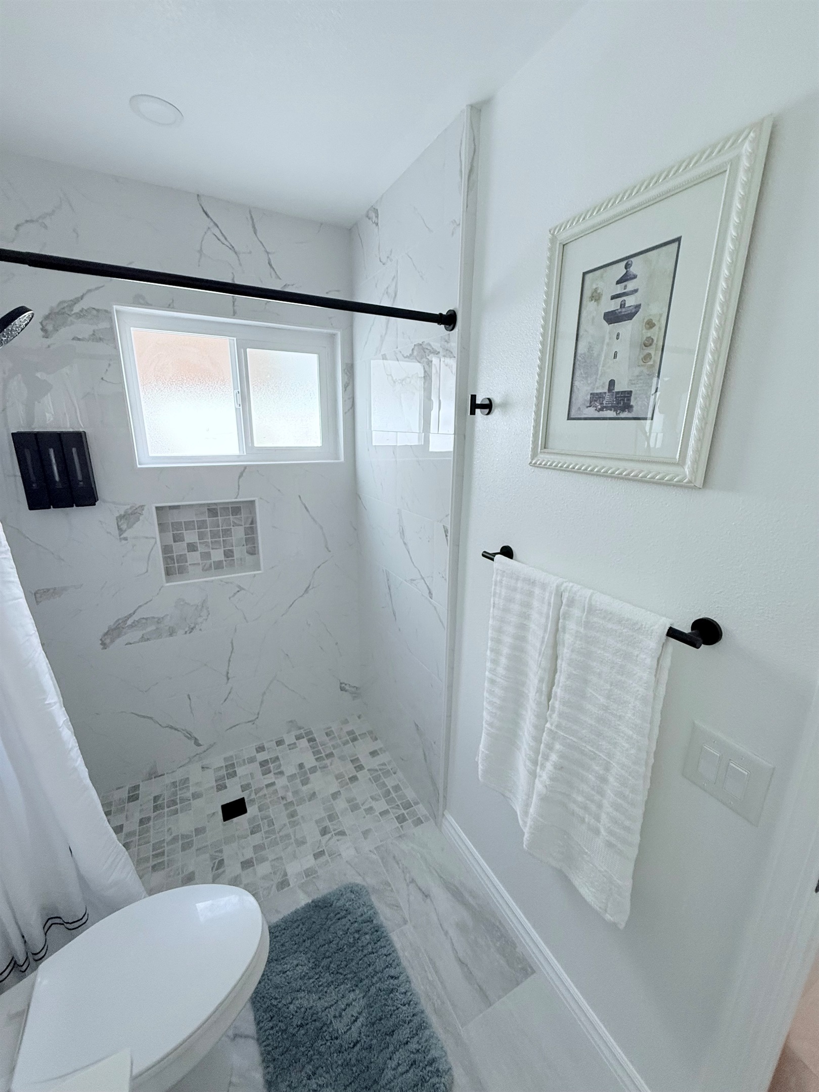 Curb-less Walk-In shower