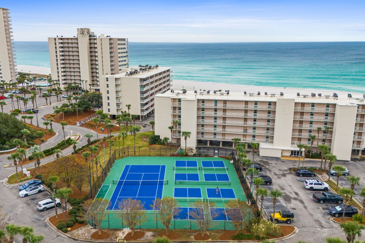 Aerial of Tennis Courts