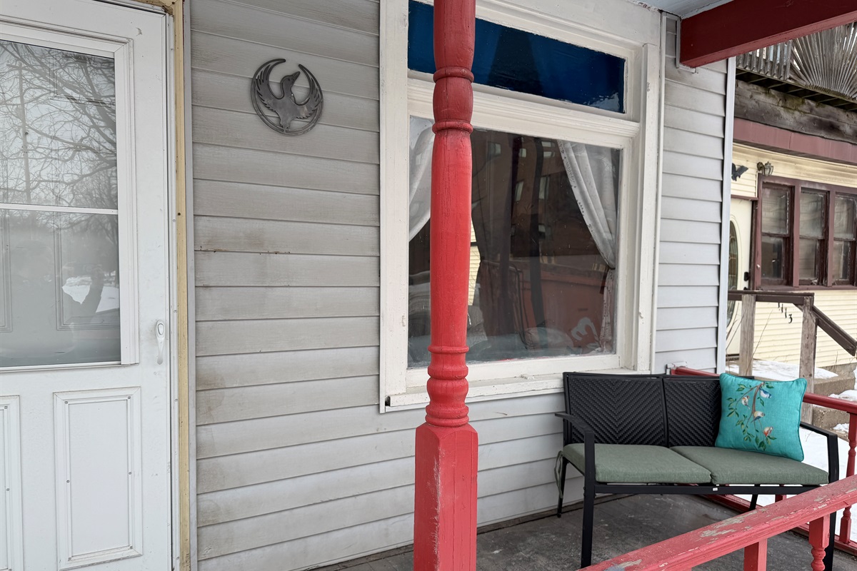 Enjoy overlooking the quiet Como Place or the daily trains while sipping your morning coffee.