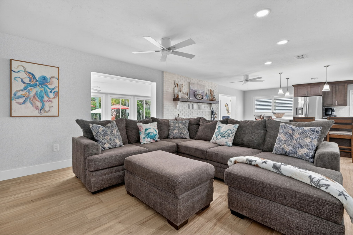 Living room with TV
