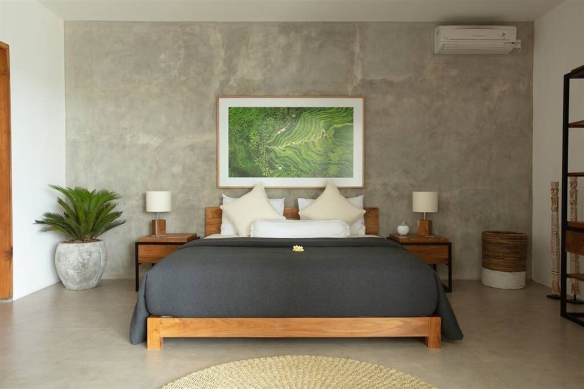 Spacious and comfortable room.