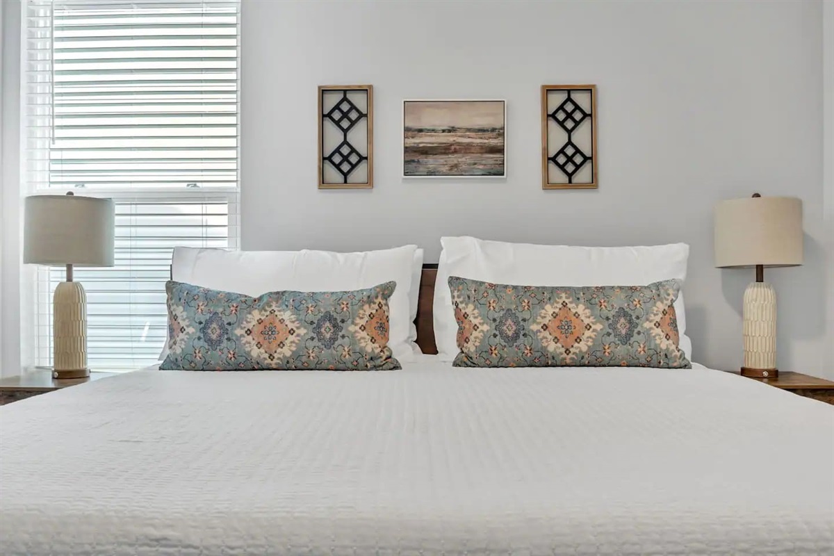 Left side of duplex - King bedroom