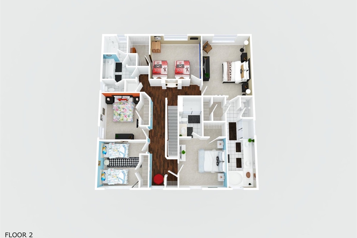 Upstairs Floorplan