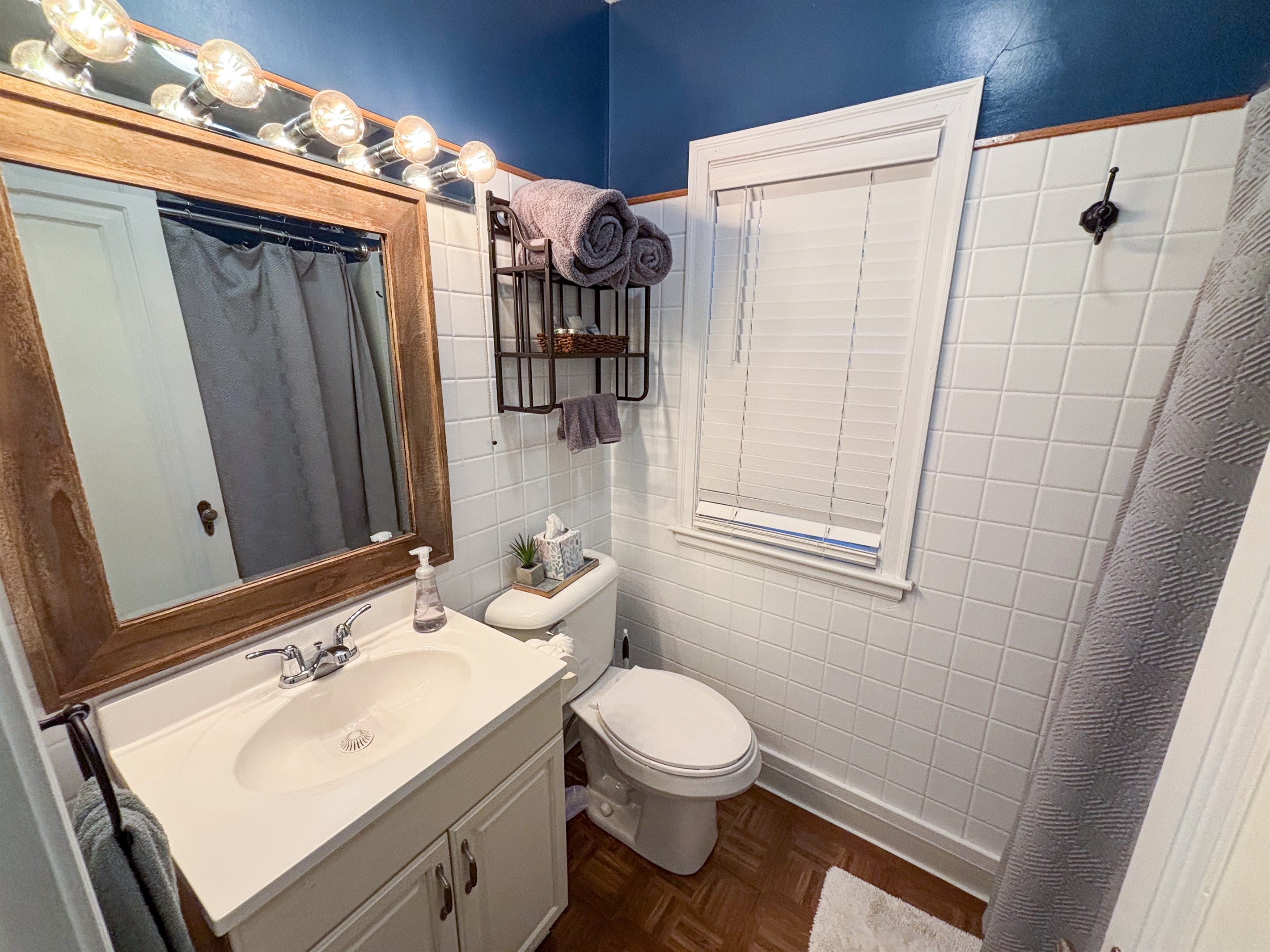 Indulge in comfort—our luxurious bathroom is crafted for ultimate relaxation.