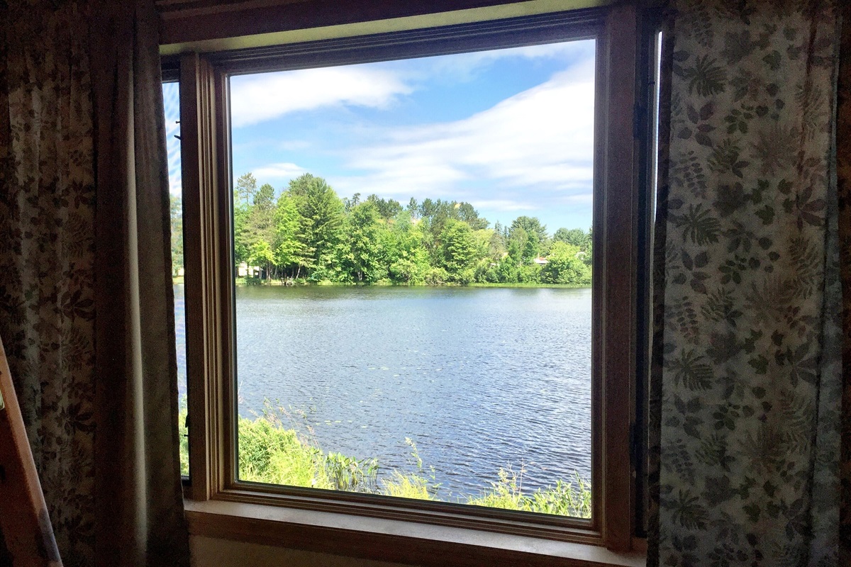 Lake views from bedrooms 3 & 4.