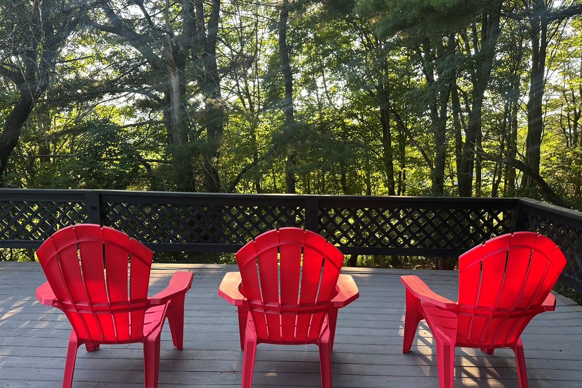 Large second story balcony
