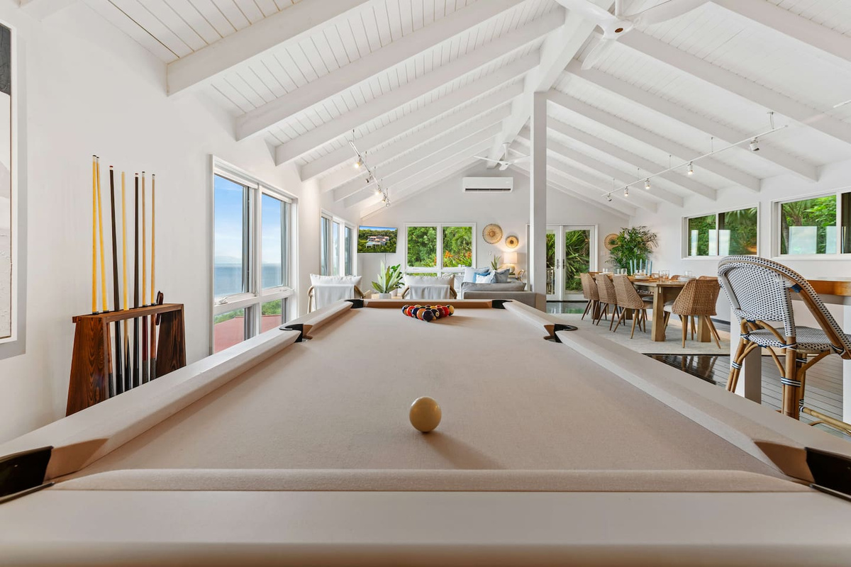 Pool table for game nights! 