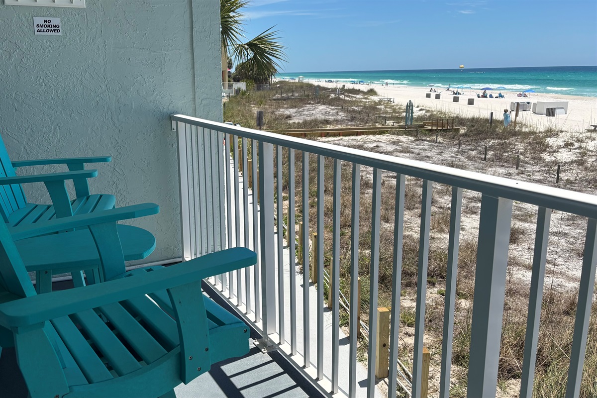 This is your actual view from the balcony. Awesome!
