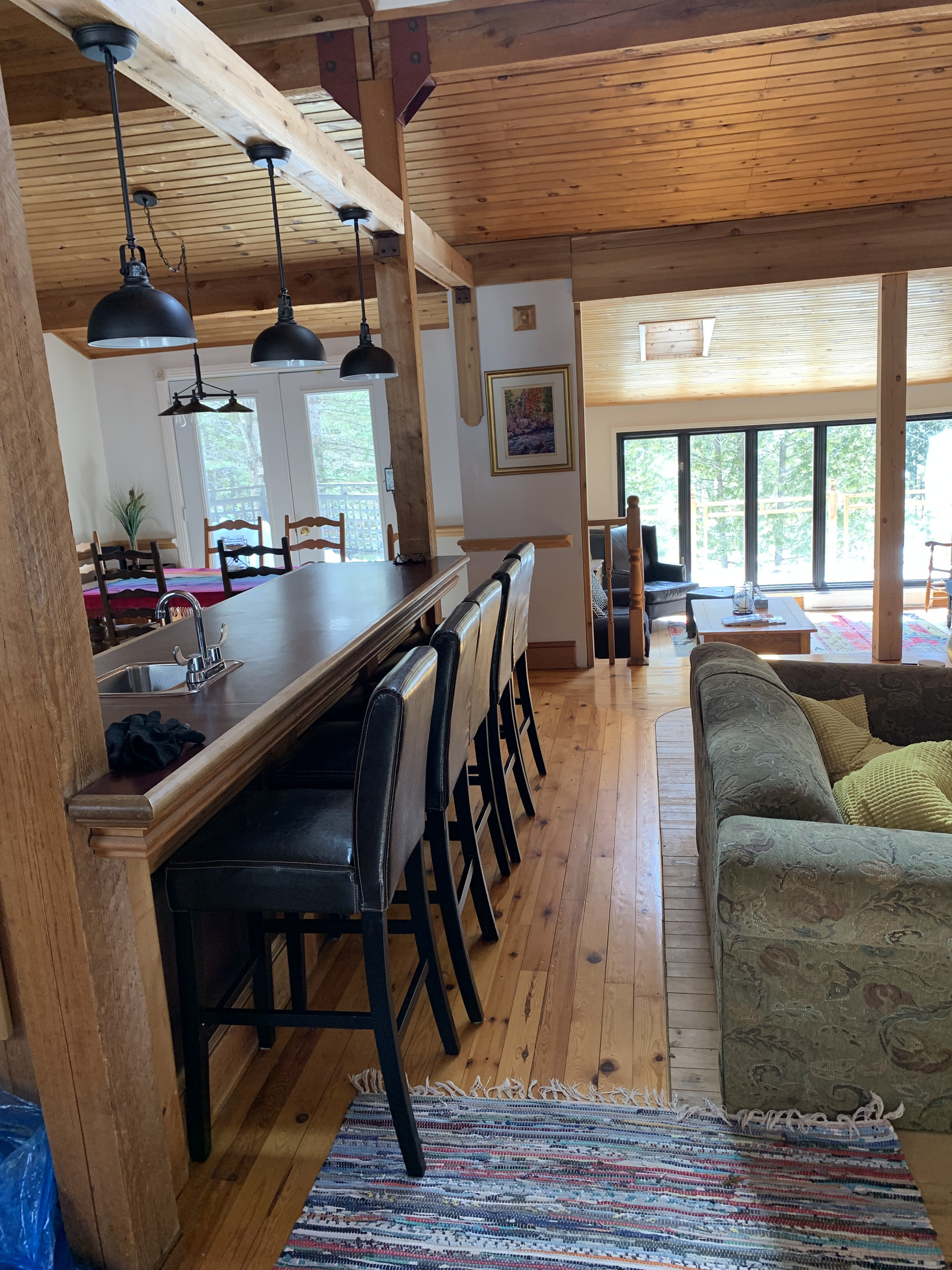 Kitchen island with seating