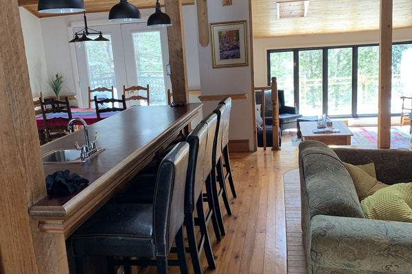 Kitchen island with seating